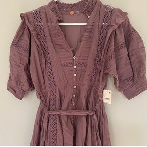 Free People Mauve Mini Dress